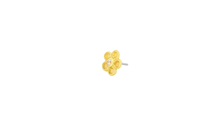 Flower with Gemstone