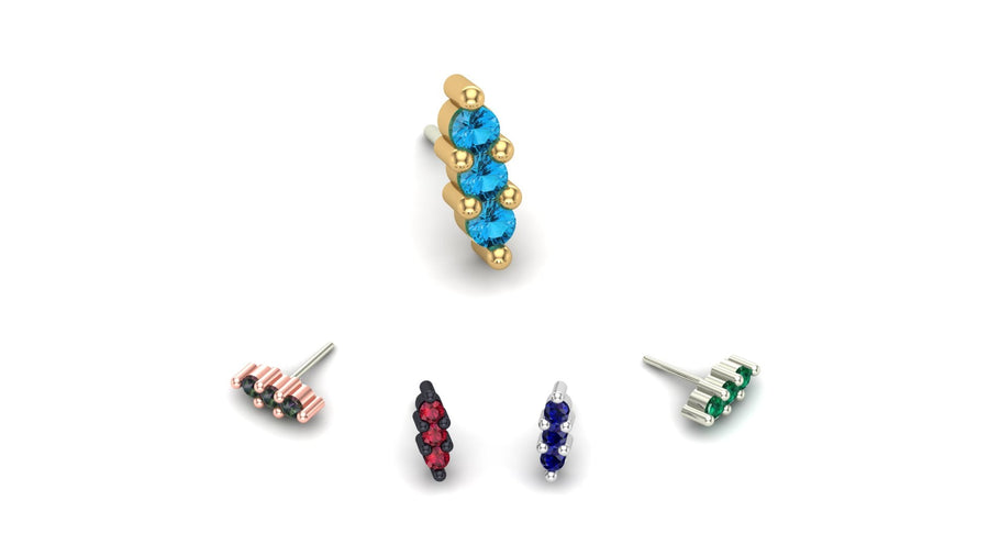 Triple Stone Prong