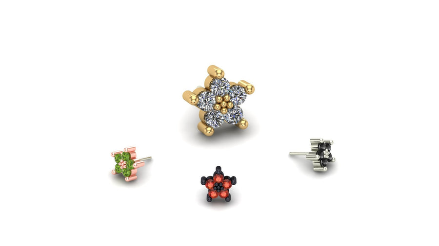 Cluster Quintipartite with Gemstone