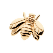 14k Gold Bee Threadless End