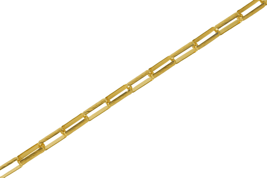 Brushed Texture Rectangular Chain
