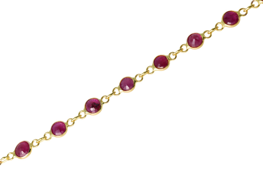 Ruby Bezel Chain