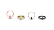 Double Stone Prong Ring