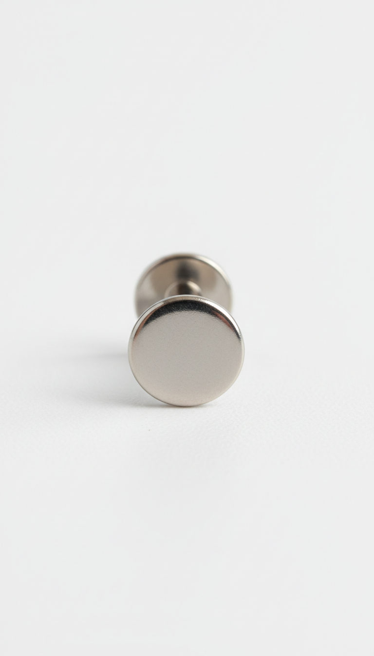 Titanium Flat-Back Labret Stud