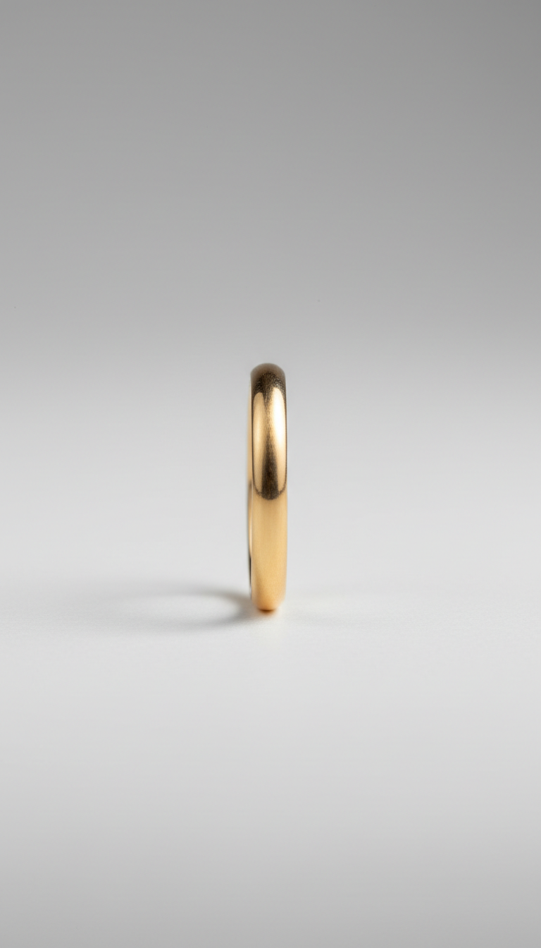 14k Gold Seamless Hoop