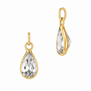 Pear Shaped Bezel Charm