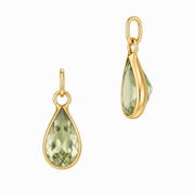 Pear Shaped Bezel Charm