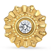 Diana 14K Gold Threadless Aufsatz mit Edelstein