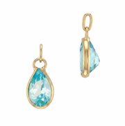 Pear Shaped Bezel Charm
