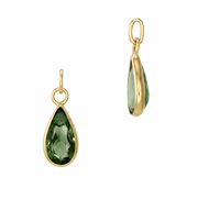 Pear Shaped Bezel Charm