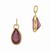 Pear Shaped Bezel Charm