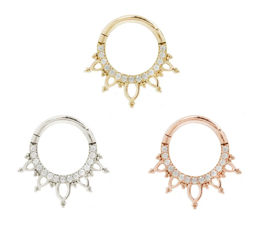 Indra Gold CZ Clicker