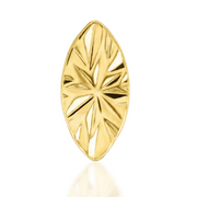 Laser Marquise Gold Top