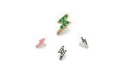 Lightning Bolt with Gemstone