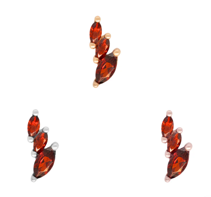 Multiplicity Threadless End with Garnet
