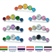 Neometal Bezel Gem Cluster (5 Stk.)