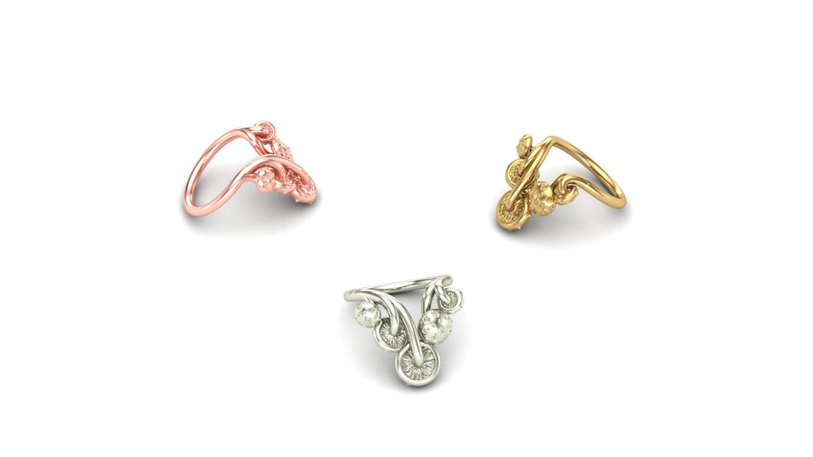 Mushroom V Ring