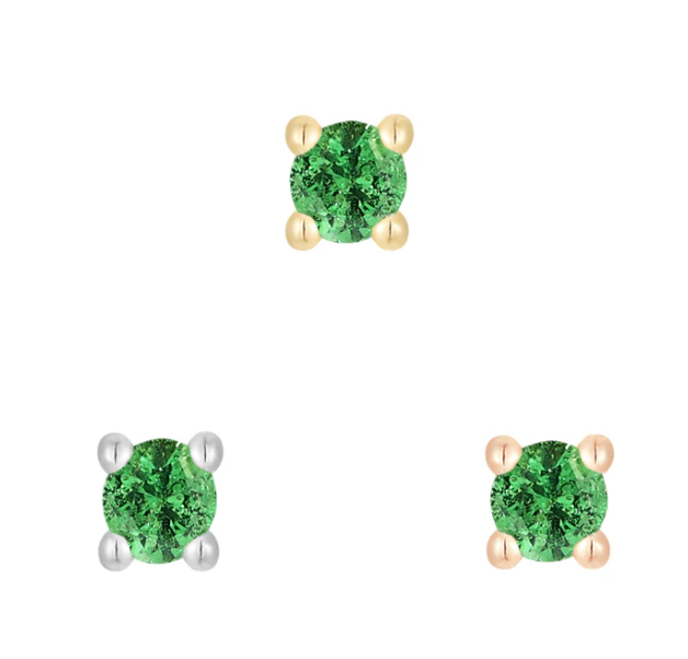 Prong Gem Threadless End mit Tsavorit