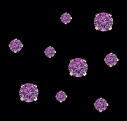 Aster Titanium Prong Set Round CZ End