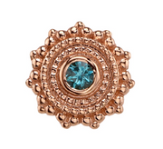 Afghan 14k Gold with Gemstone Threadless End