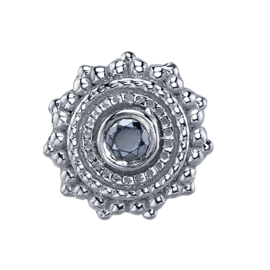Afghan 14k Gold with Gemstone Threadless End
