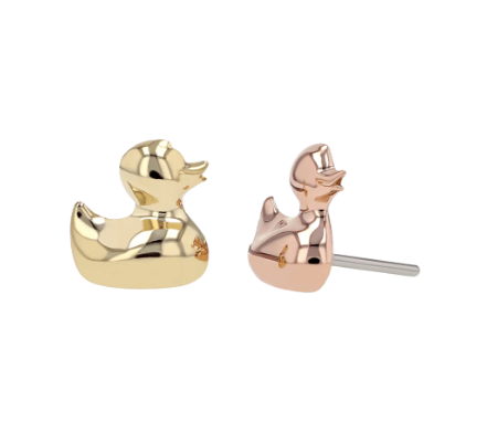 18K Gold Ducky End – Small, Left