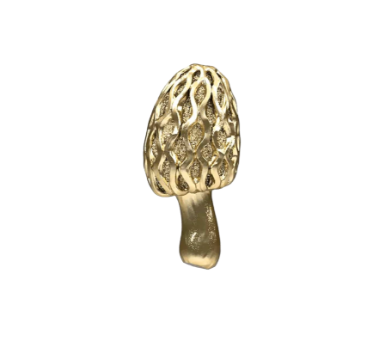18K Gold Mushroom 08 Threaded End