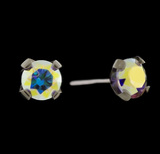 Aster Titanium Prong Set Round CZ End