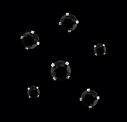 Aster Titanium Prong Set Round CZ End