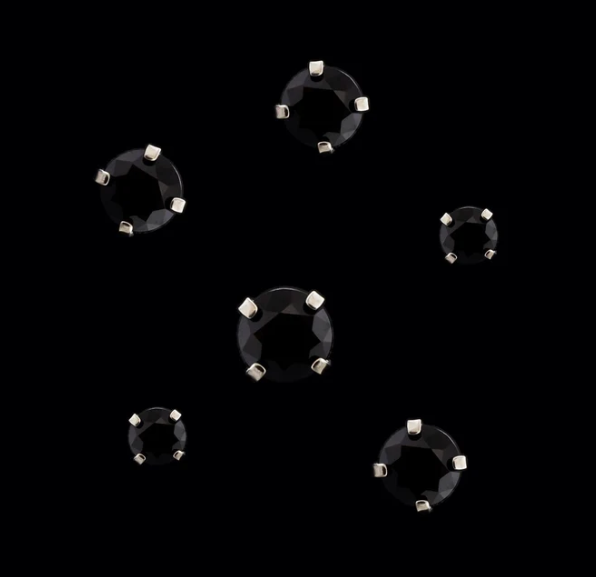 Aster Titanium Prong Set Round CZ End