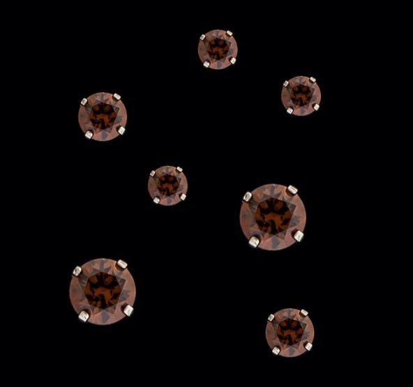 Aster Titanium Prong Set Round CZ End