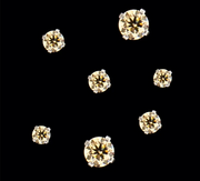 Aster Titanium Prong Set Round CZ End