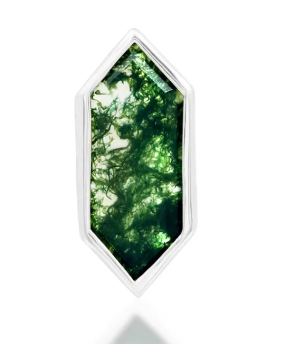 Aurelia Gold Moss Agate Top