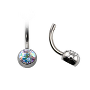 Canasteel Navel Barbell and Basic Top