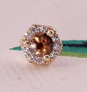 Ava 14k Gold Threadless End with Gemstone