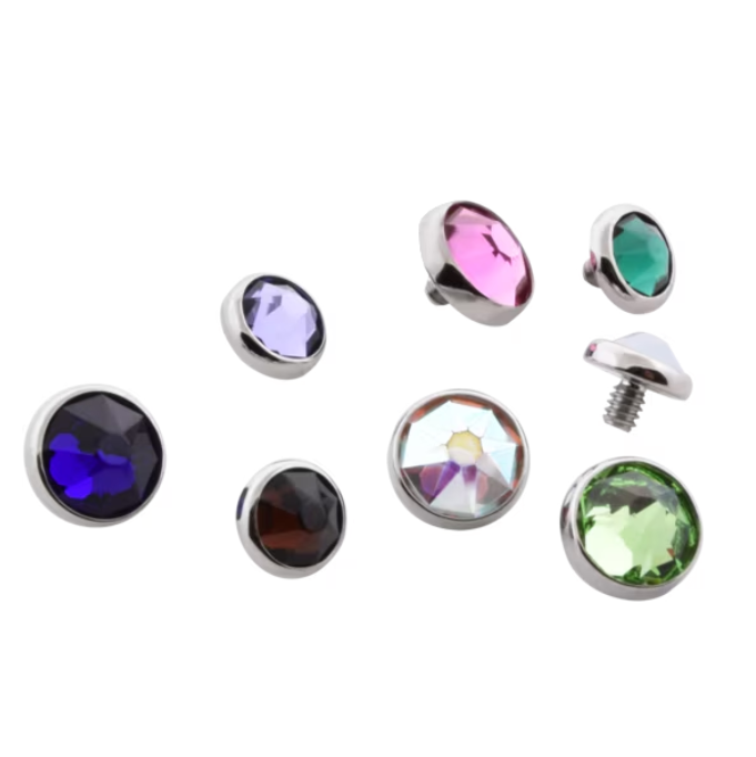 Titanium Flat Back Bezel End