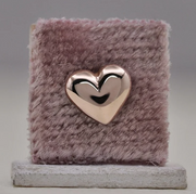 Big Puff Heart 14k Gold Threadless Top