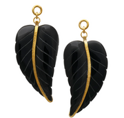 Stone Leaf Dangle Pair