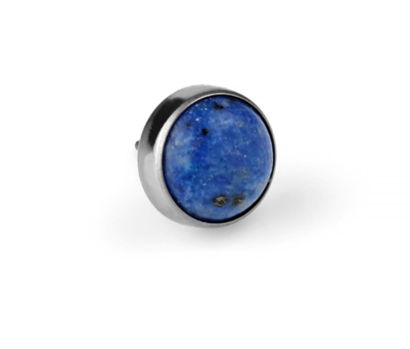 Threaded Titanium Natural Stone Cabochon Gem End