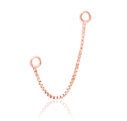 14k Gold Box Chain Connectors