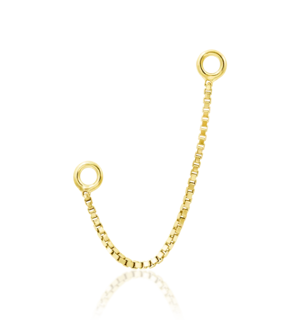 14k Gold Box Chain Connectors