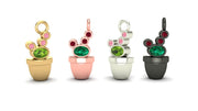 Cactus with Gemstone Charm