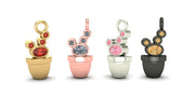 Cactus with Gemstone Charm