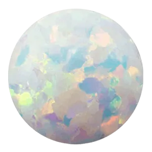 Opal Terraced Cluster Titanium Navel Curve