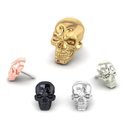 The Cranium 14k Gold Threadless End