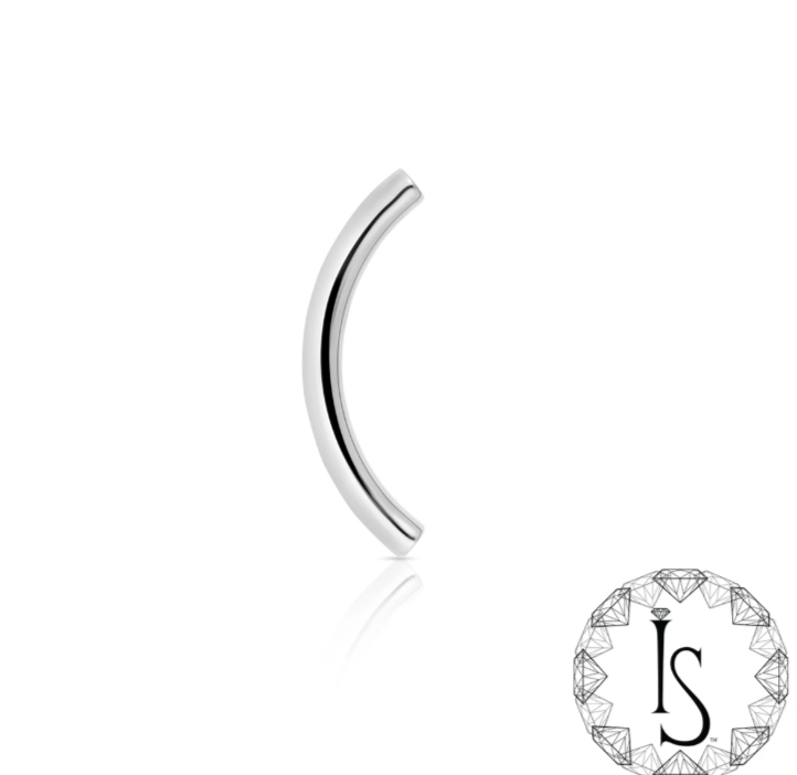 14g Curved Barbell Threaded