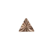 Cut Triangle 14k Gold Threadless Top