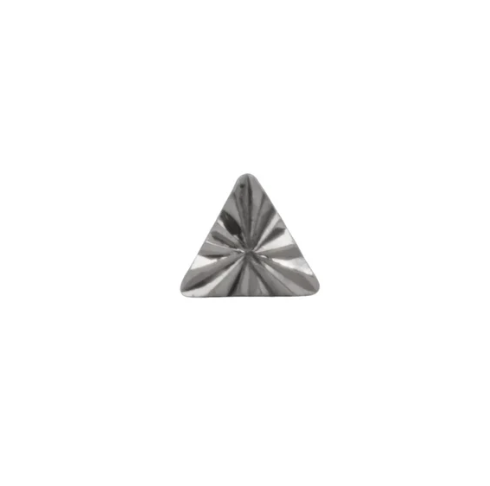 Cut Triangle 14k Gold Threadless Top