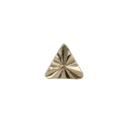 Cut Triangle 14k Gold Threadless Top