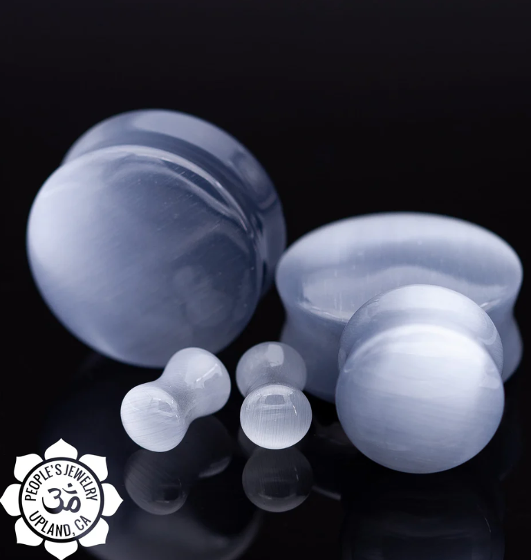 Glass Double Flare Plug Pair